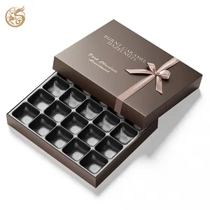 Fabricante Personalizado Sobremesa Doces Papel Papelão Vazio Luxo Chocolate Gift Set Caixa De Embalagem