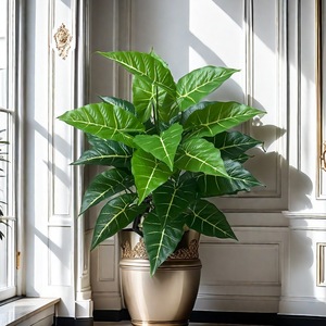Nhân Tạo <span class=keywords><strong>Taro</strong></span> Lá Nhân Tạo <span class=keywords><strong>Taro</strong></span> Chi Nhánh Cây Cảnh Nhựa Chậu Cây Cho Nhà Tường Đảng Đám Cưới Vòm Phòng Trang Trí Nội Thất - Product Image 6