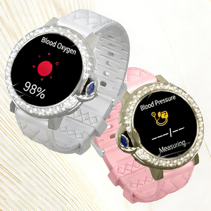 Reloj Inteligente con Correa de Cuero, Monitor de Presión Arterial, Oxígeno en Sangre y Ácido Úrico, Resistente al Agua IP68, Rastreador de Actividad Física - Product Image 4