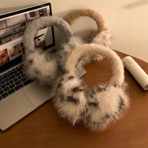 Women's Leopard Print Plush Earmuffs <b>Winter</b> <b>Ear</b> Warmers Outdoor Cycling Cold Protection Fluffy <b>Ear</b> <b>Covers</b> - Product Image 4