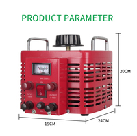 Transformateur AC à bobine toroïdale simple, entrée 110V, sortie réglable 0-130V, 3000VA, avec régulateur et compteur, pour tests