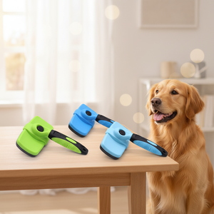 OEM/ODM専門のペット用プラスチック製抜け毛取りグルーミングコーム（犬猫用）、もつれた毛のもつれを解き、毛を取り除きます - Product Image 1