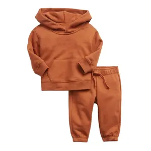 По индивидуальному заказу; Одежда; Комплект одежды для нейтральный органического хлопка детское пальто с капюшоном, комплект из топа и штанов для мальчиков, французский махровый Детский комплект со свитером