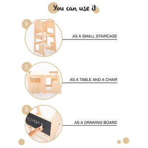 <span class=keywords><strong>Tour</strong></span> d'apprentissage Montessori en <span class=keywords><strong>bois</strong></span> Beiaisen, aide de cuisine pour bébé, marchepied, <span class=keywords><strong>tour</strong></span> de cuisine pliable pour enfants, assistant - Product Image 6