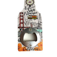Autocollant de réfrigérateur personnalisé par Sublimation, peinture en aérosol, aimant de personnalisation, barre de marque, ouvre-bouteille de bière en acier inoxydable personnalisé