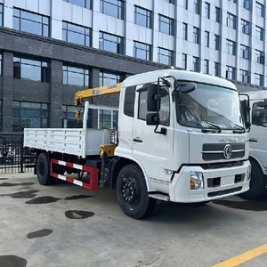 รถบรรทุกตงเฟิง ขับเคลื่อนซ้าย/ขวา 3.2 ตัน 5 ตัน พร้อมเครนแบบยืดหดได้ 4x2 รถบรรทุกติดตั้งเครนบูมยืดหดได้ - Product Image 4