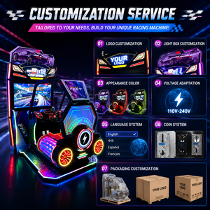 3D Car Race <b>Arcade</b> Game Machine for Adults Children Coin Operated HD Video Racing With Cockpit Seat English Language - Product Image 3