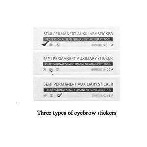 <strong>Eyebrow</strong> microblading ruler disposable <strong>sticker</strong> microblading hand tools wholesale silicone different shape - Product Image 5