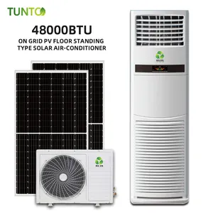 TUNTO Solar energy 48V Vertical air conditioner 18000BTU 36000BTU 48000BTU 60000BTU 5tons for Hotels and Motels use