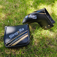 Accessoires de golf OEM, housse de club de golf en cuir PU, pour fairway, hybride, driver, putter, avec logo personnalisé