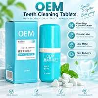 Comprimés de dentifrice personnalisés à la menthe pour le nettoyage buccal, l'haleine fraîche, la protection de l'hygiène bucco-dentaire et granules de bain de bouche probiotiques