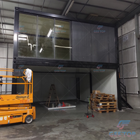 Maison miroir préfabriquée japonaise modulaire en conteneur à construction rapide avec certificat CE