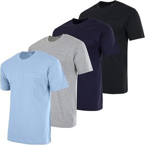 T-Shirt da Uomo a Maniche Corte con Collo Tondo <span class=keywords><strong>e</strong></span> Tasca, Top Sportivo Personalizzabile con <span class=keywords><strong>Testo</strong></span> <span class=keywords><strong>e</strong></span> LOGO - Product Image 3