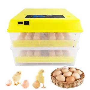 220v DC 12v incubation and hatching 96 eggs chicken small cell incubator poultry equipment incubator