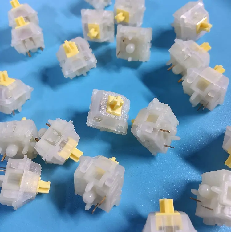 2021 New arrival GATERON KS-3 X1 Milky Yellow Pro linear 5 pin gaming mechanical keyboard switch