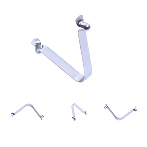 Fabricación de clips de resorte de acero para tubos metálicos redondos con estampado en forma de V para tubos de poste de 25-35 mm - Product Image 1
