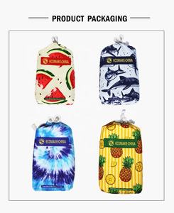 エコ デュアルテクスチャ 両面マイクロファイバービーチタオル 超吸収 速乾 抗菌 防臭 ビーチ プール シャワー用 - Product Image 3