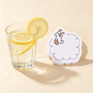 Bloc de Notas Autoadhesivo con Diseño de Perro Adorable, Notas Adhesivas Blancas en Forma de Nube para Uso en la Oficina y la Escuela - Product Image 1