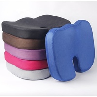 Coussin de siège en maille avec support lombaire, pour bureau et conduite, rembourré en mousse à mémoire de forme, écologique, respirant, ergonomique, antibactérien, pour une utilisation toute la journée