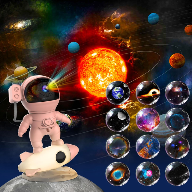 Astronaut Galaxy Projector Night Light, 13 in 1 Planetarium Galaxy Star Projector, Space Starry Projection Lamp