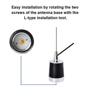 <span class=keywords><strong>Antenne</strong></span> de <span class=keywords><strong>voiture</strong></span> LoRa/LPWAN double bande avec montage NMO, câble coaxial RG58 à faible perte de 13 pieds, connecteur PL259, indice de protection IP68, gain de 6,5 dBi, 144/430 MHz - Product Image 2