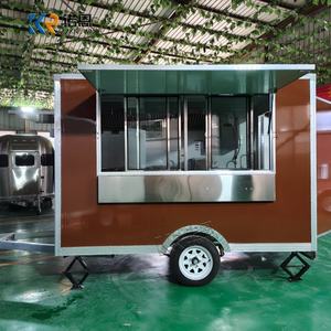 Camions de restauration mobiles à vendre : Camionnette de restauration miniature pour dumplings, momos et <span class=keywords><strong>café</strong></span>, prête à l'emploi pour le commerce de rue - Product Image 1