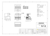 Bloc de bornes enfichable HC15EDGK-3.81-6P-V vert, pas de 3,81 mm, connecteur femelle 6P pour carte PCB, 508 mm