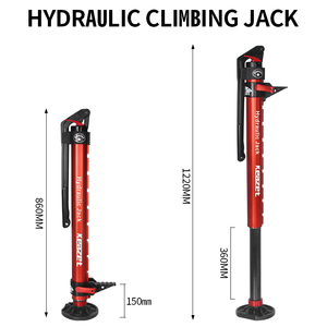 Nouveau cric hydraulique manuel Keazet 2 tonnes (4429 lb) à longue course, base antidérapante, pour récupération tout-terrain <span class=keywords><strong>4x4</strong></span> et <span class=keywords><strong>attelage</strong></span> de remorque - Product Image 6