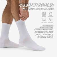 Vente AMZ FBA Chaussettes de sport pour hommes Chaussettes en coton confortables et résistantes aux odeurs Chaussettes de tennis en coton blanc