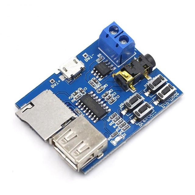 RNSbot MP3 lossless decoding board with built-in power amplifier mp3 module mp3 decoder TF card U disk decoding player