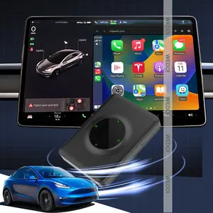 Bộ Chuyển Đổi CarPlay Phiên Bản Á-Âu Cho Tesla Model 3 Y 2023 CarlinKit T2C Không Dây CarPlay Hộp Nâng Cấp Ngay Lập Tức Hệ Thống Gốc