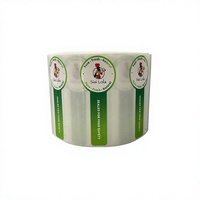 Autocollants personnalisés en papier UV transparent pour bougies parfumées, imperméables et écologiques, autocollants promotionnels pour utilisation en supermarché