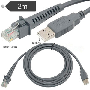 Cable USB A macho a RJ45 Cable de datos de escáner de 7 pies y 2M Adecuado para Datalogic: <span class=keywords><strong>GD4130</strong></span>. QD2120. GPS4490. QD2130, GM4430, QD4130 - Product Image 6