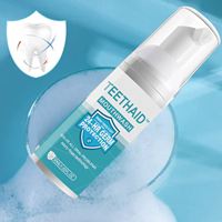Bain de bouche moussant, nettoyant dentaire micro-mousse 30 ml, protection buccale 24 heures, bain de bouche moussant portable pour les soins bucco-dentaires quotidiens