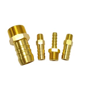 Conector de latón de alto flujo con boquilla recta para manguera, adaptador de tubería de agua de refrigeración - Product Image 3