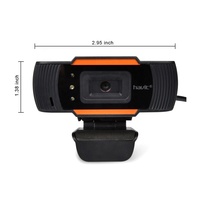 HV-N5086 HAVIT Webcam USB Internal Usb dengan kamera, Webcam PC untuk panggilan Video rapat siaran langsung
