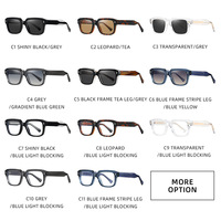 Lunettes de soleil imprimé léopard 2026 pour hommes – Style affirmé, monture carrée rétro, verres solaires pour hommes et femmes
