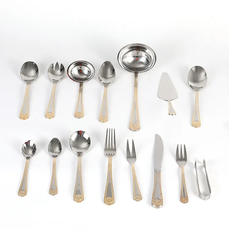 Conjunto de talheres de aço inoxidável, 72 peças, faca e garfo, utensílio de cozinha, talheres