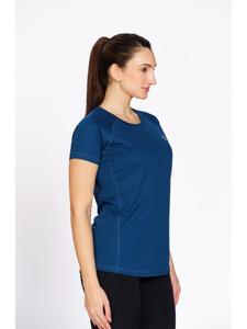 Camiseta Deportiva de Poliéster Color Verde Azulado para Mujer, Marca Munns & Mars, con Diseño Sólido, Cuello Redondo, Ajuste Atlético, Ideal para Gimnasio y Running - Product Image 2