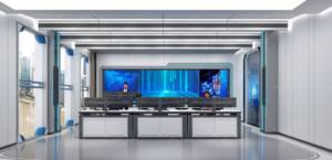 Consola de estación de trabajo ergonómica con borde curvo y brazos ajustables - Product Image 2