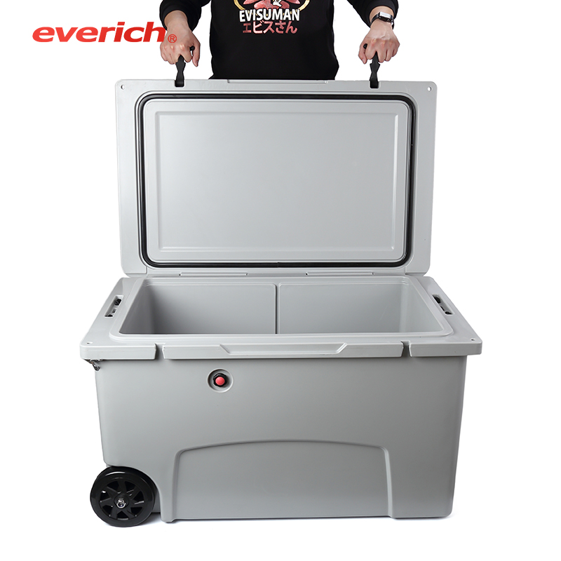 Camping Hard Cooler Cold Custom LOGO Portable Cooler Box Hard Cooler with Wheel