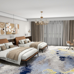 Alfombra Axminster de Lujo, Hecha a Máquina, Color Sólido, Antideslizante, Antiestática, Multiestilo, Decoración Comercial y para el Hogar, Envío Rápido - Product Image 3