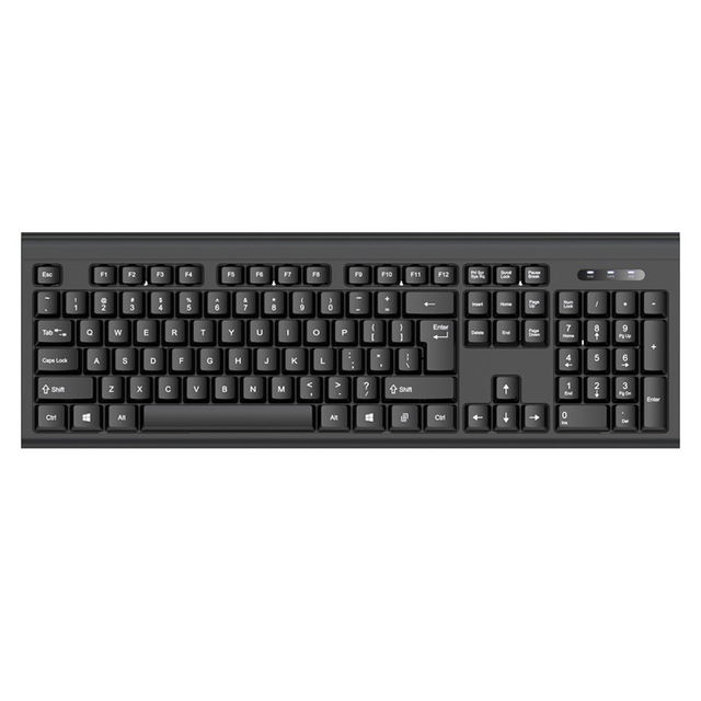 ABS Membrane Wired Keyboard USB Interface Computer Office Home English Language  White Black Color