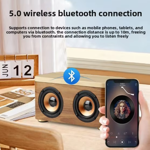 M100 al aire libre para altavoz Bluetooth carga inalámbrica de madera Encinte Bois Caja Para Altavos Madera para uso en computadora - Product Image 5