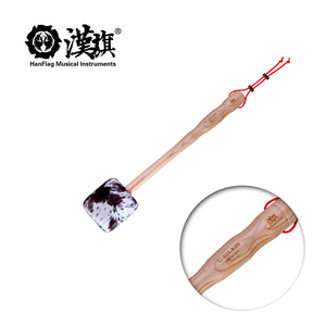 Mazo de tambor Hanflag, mazo para gong, mazo para orquesta sinfónica, mango de nogal americano con cabeza de piel de cabra G-BD.A2S - Product Image 1