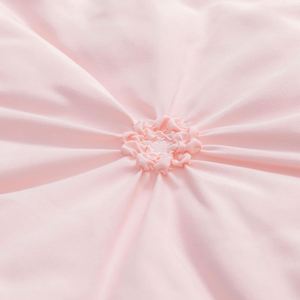 Pinch Pleat <b>Baby</b> Crib Bedding Set 3PCs Boho Crib <b>Comforter</b> Set Pink Include Quilted <b>Comforter</b> Crib Skirt and Sheet - Product Image 6