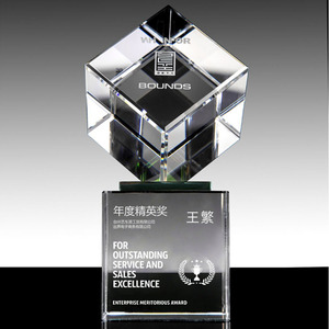 Crystal <b>Trophy</b> 60x160mm Laser <b>Engraved</b> K9 Transparent Business Awards Gift - Product Image 4