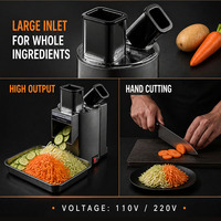 Robot culinaire commercial 7-en-1 électrique multifonctionnel pour oignon et pomme de terre, hachoir, coupe-légumes, trancheuse et désosseuse