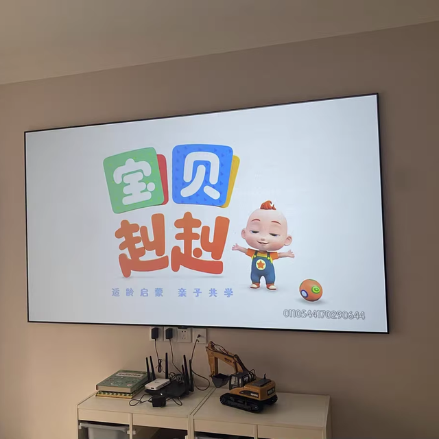 High Quality Matte Grey Fixed Frame Projector Screen Wall Mounted 180 Inch Home Theater 4K Projection Screen 16:9 Format