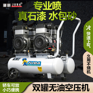 เครื่องอัดอากาศแบบไร้น้ำมัน JUBA รุ่น 2500-2 แบบลูกสูบ สำหรับงานพ่นสีและงานฉาบปูน - Product Image 4